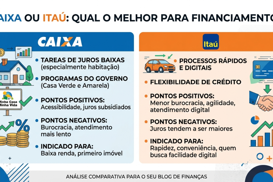 Comparativo de financiamento bancário