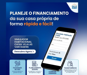 Pessoa usando simulador de financiamento