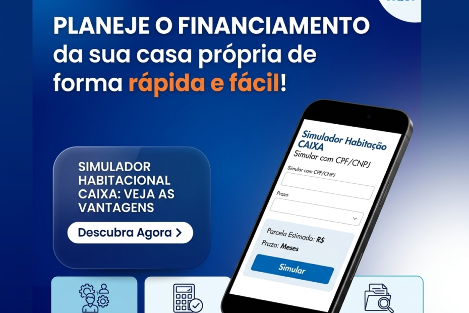 Pessoa usando simulador de financiamento